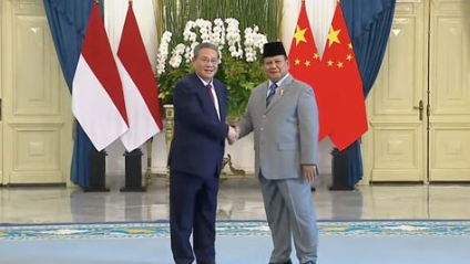 Kunjungan Resmi Premier Republik Rakyat Tiongkok (RRT) Li Qiang, Istana Merdeka, 25 Mei 2025. (Tangkapan layar youtube Setpres RI)