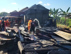 Empat Kios di Kubu Raya Ludes Terbakar, Kerugian Ditaksir Puluhan Juta Rupiah