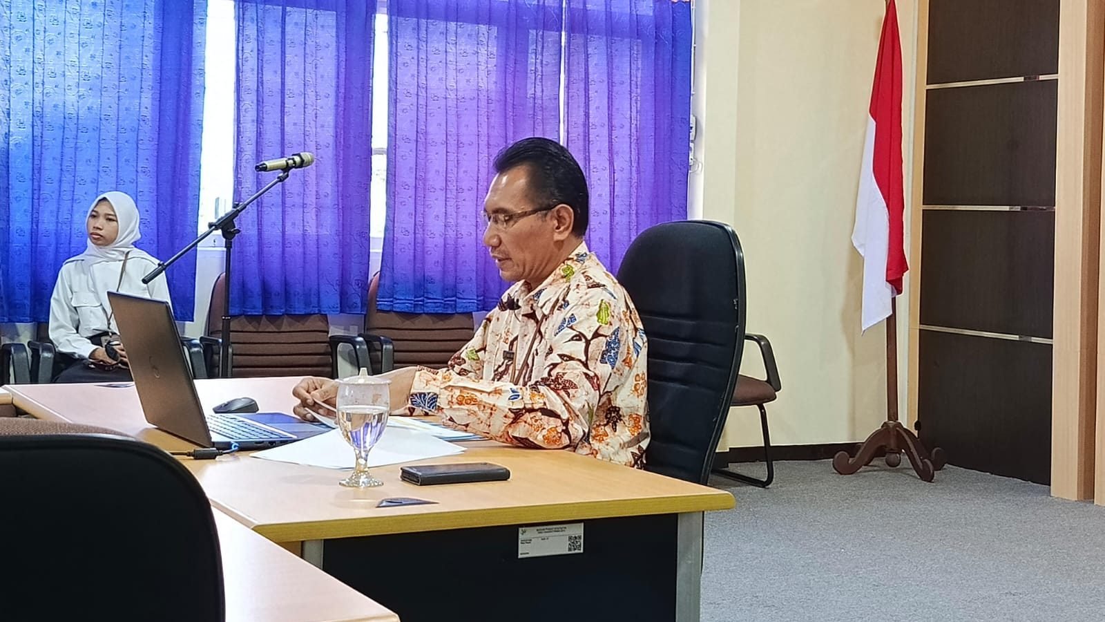 Foto: Kepala BPS Provinsi Kalimantan Barat, Muh Saichudin sampaikan inflasi Kalbar naik ke angka 0,95% di bulan April. Dok. Mario/Faktakalbar.id