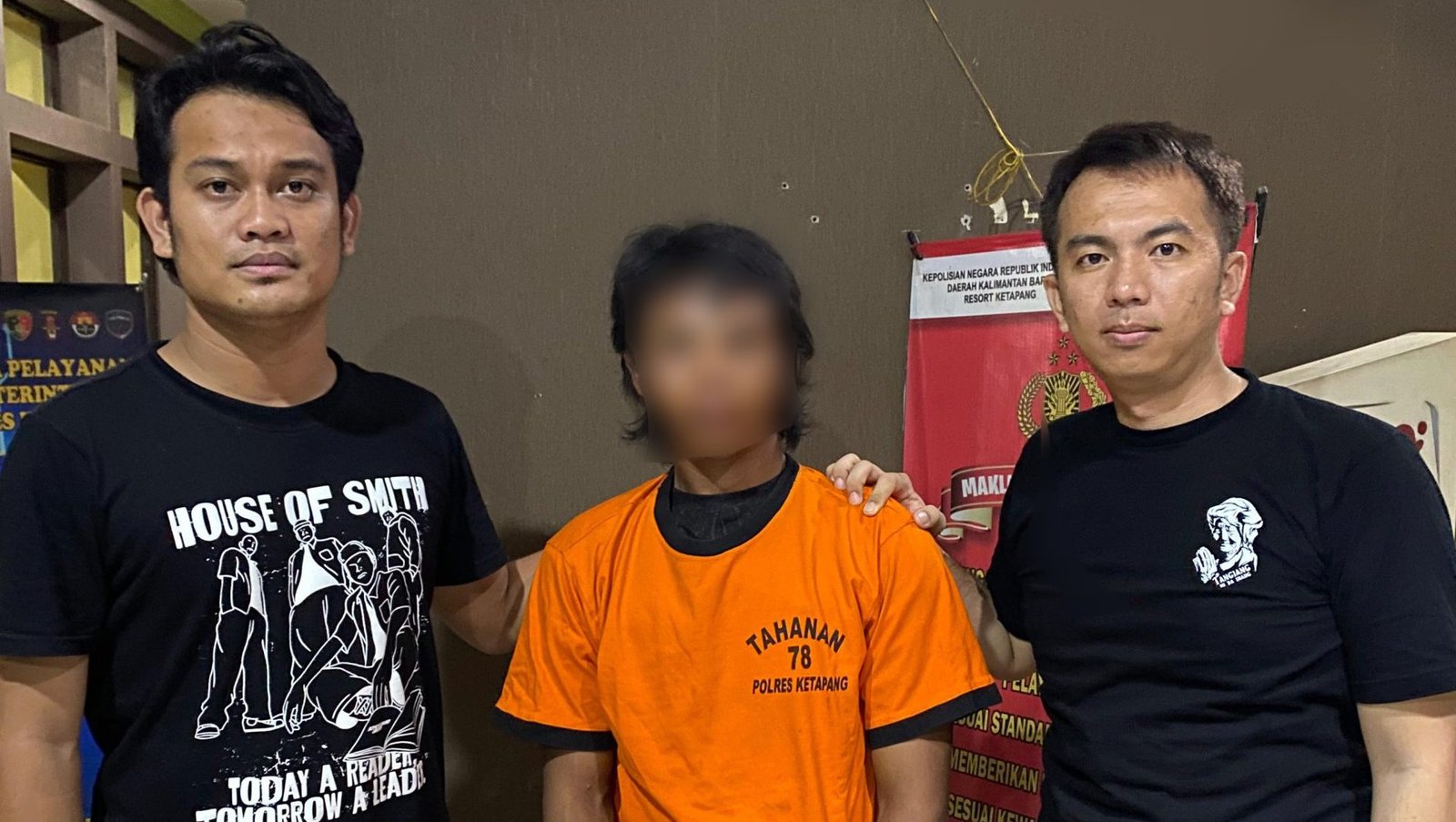 Tim Buser Polres Ketapang berhasil menangkap HE, pelaku pencurian disertai penganiayaan di Sukabangun. Foto: HO/Faktakalbar.id