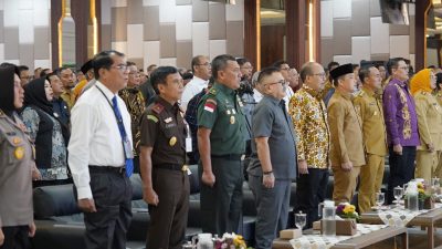 Brigjen TNI Nursyamsudin saat menghadiri Musrenbang RPJMD Kalbar 2025–2029 dan RKPD 2026 di Aula Garuda, Kantor Gubernur Kalbar, Pontianak (5/5/2025). Foto: HO/Faktakalbar.id