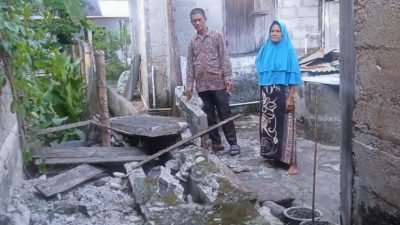 Dampak yang terjadi pascagempa di Kabupaten Aceh Barat Daya, Minggu (11/5). Sumber Foto: BPBD Aceh Barat Daya