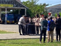 Kapolres Sambas Pimpin Sertijab Pejabat Baru, Ini Daftar Lengkapnya