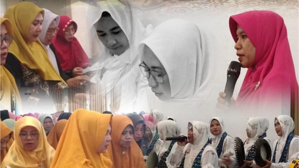 Suasana khidmat dan penuh kebersamaan mewarnai pengajian TP PKK Ketapang. Foto: HO/Faktakalbar.id