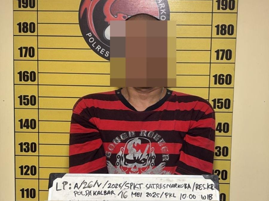 Foto: IP, residivis 4 kali asal Pontianak kembali masuk penjara usai nekat kirimkan sabu ke Jakarta lewat Cargo. Dok. HO/Faktakalbar.id