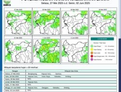 Sebagian Wilayah Kalimantan Barat Miliki Potensi Hujan