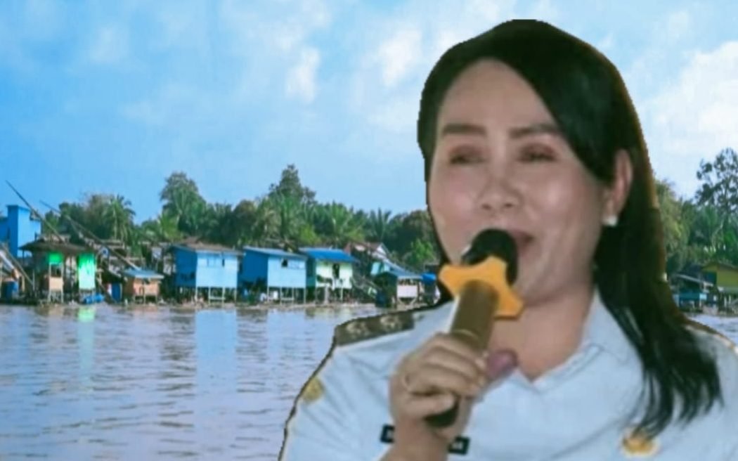 Wakil Bupati Sanggau, Susana Herpena, menyampaikan sikap tegas terhadap maraknya aktivitas tambang emas ilegal di aliran Sungai Kapuas. Foto: HO/Faktakalbar.id