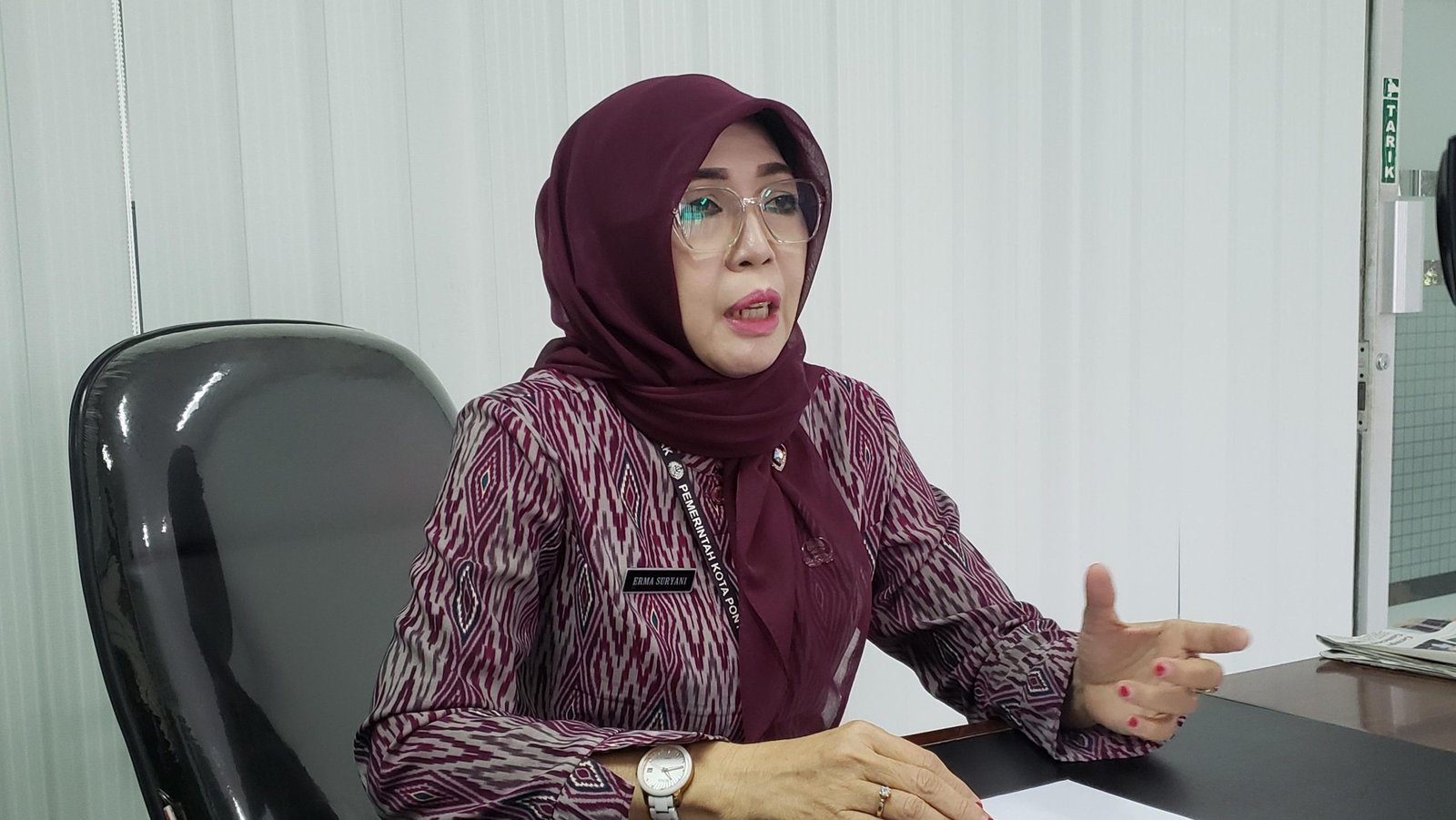 Kepala Dinas Kependudukan dan Pencatatan Sipil Kota Pontianak Erma Suryani. Foto: HO/Faktakalbar.id