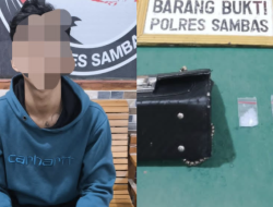 Satresnarkoba Polres Sambas Ringkus Pria Pemilik Sabu 3,57 Gram di Kost Elite