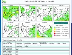 Sebagian Besar Wilayah Kalimantan Barat Miliki Potensi Hujan Deras