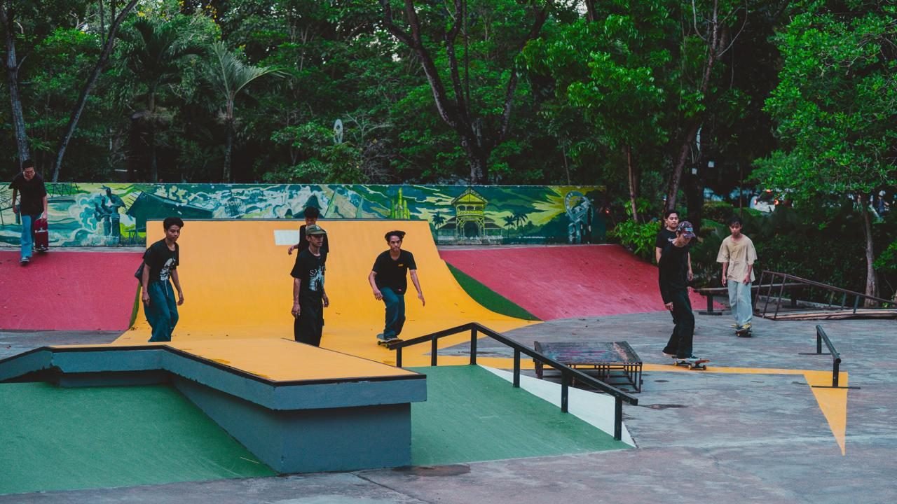 Wajah baru Skatepark yang berada di Taman Catur Untan. Foto: HO/Faktakalbar.id
