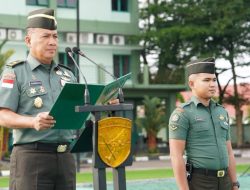 Kapoksahli Pangdam XII/Tpr Pimpin Upacara Bendera, Ingatkan Personel Hindari Pelanggaran