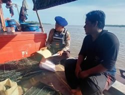 Polairud Ketapang Imbau Kru Kapal Jaga Keselamatan Saat Berlabuh di Sungai Pawan