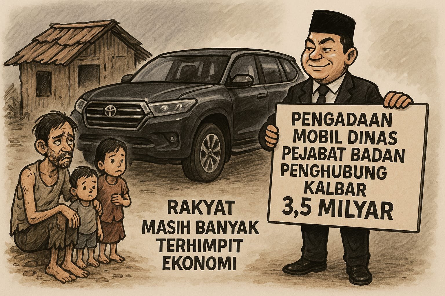 Rp3,57 Miliar untuk mobil dinas di Badan Penghubung Kalbar