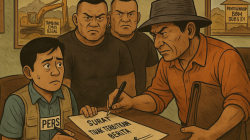 Ilustrasi-wartawan mengalami intimidasi saat menjalankan tugas jurnalistik di lapangan. (Dok. Ilustrasi/Faktakalbar.id)