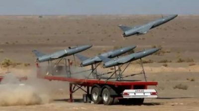 Ilustrasi - Drone tempur Iran diberangkatkan menuju Israel sebagai bentuk balasan atas agresi militer Tel Aviv. (Dok. Ist)