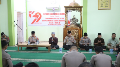 Polres Sekadau Gelar Dzikir Doa Jelang HUT Bhayangkara ke-79