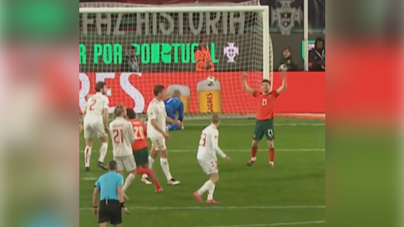 Ronaldo mencetak gol penentu kemenangan Portugal atas Jerman dalam laga semifinal UEFA Nations League di Allianz Arena. (Dok. UEFA Official)