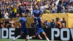 Cole Palmer merayakan gol pembuka untuk Chelsea dalam laga final Piala Dunia Antarklub 2025 melawan PSG di MetLife Stadium, New Jersey. (Foto: Chelsea FC)
