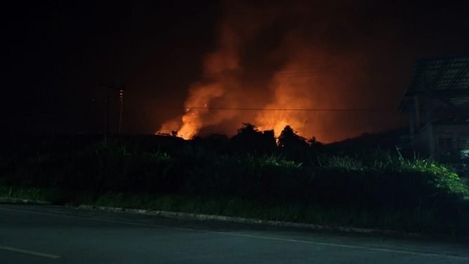 Kebakaran hutan dan lahan (karhutla) yang terjadi di Kabupaten Nunukan, Kalimantan Utara, Kamis (24/7). Sumber foto ; BPBD Kabupaten Nunukan
