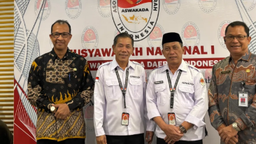 Wakil Bupati Kapuas Hulu, Sukardi, saat menghadiri Munas I ASWAKADA di Yogyakarta. (Dok. Ist)