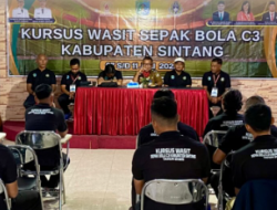 Pelatihan Wasit Sepak Bola Digelar di Sintang, Helmi Harap Lahirkan Wasit Profesional