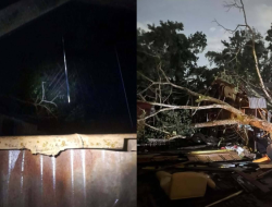 Pohon Tumbang Rusak Rumah Warga di Poros Ambawang Akibat Cuaca Ekstrem