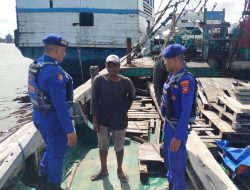 Sat Polairud Polres Ketapang Imbau Crew Kapal Waspadai Cuaca Buruk Demi Keselamatan Pelayaran