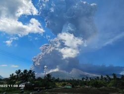 Gunungapi Lewotobi Laki-laki Kembali Erupsi, Kolom Abu Capai 19.584 Meter