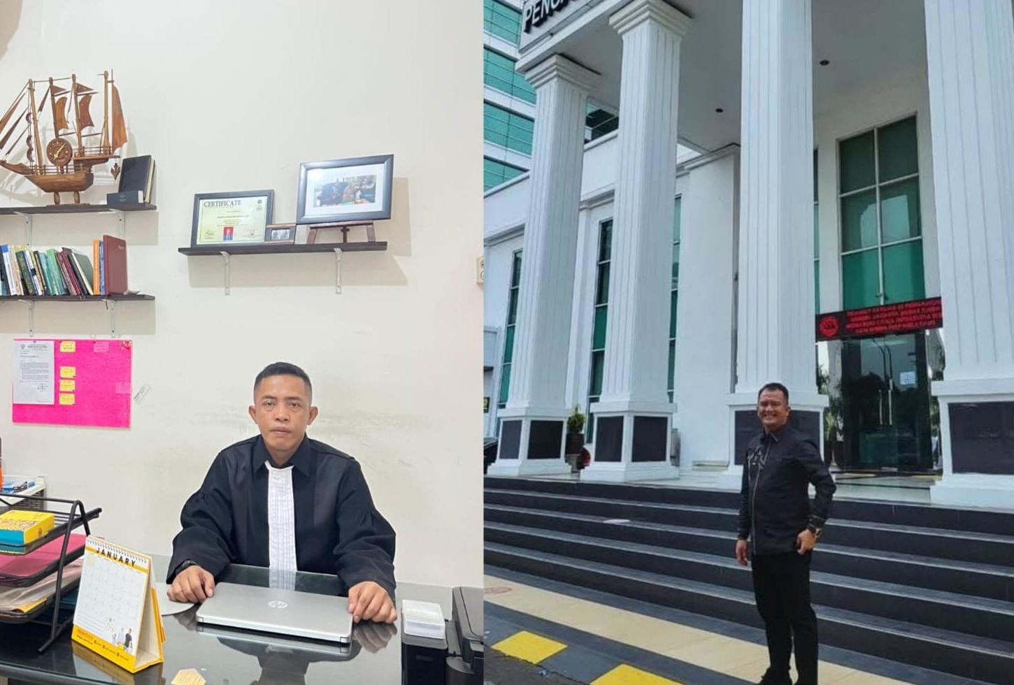 "Kuasa Hukum Keluarga Suparno M.J SAMOSIR ,S.H., CTA dan ZULMI JUNIARDI, S.H. (Dok. FaktaIKN.id)"