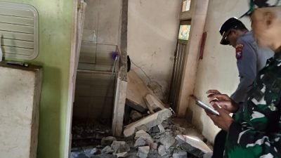 Dampak kerusakan setelah terjadi gempa M3,0 di Kabupaten Probolinggo, Provinsi Jawa Timur, pada Jumat (18/7). Sumber foto : BPBD Kabupaten Probolinggo