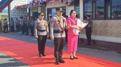 Kapolres Bengkayang yang baru, AKBP Syahirul Awab, dalam upacara serah terima jabatan di Mako Polres Bengkayang, Sabtu (19/7/2025). (Dok. Ist)