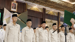 Suasana pelantikan Pengurus BWI Kalbar 2024–2027 di Pendopo Gubernur Kalbar yang turut dihadiri Dirut Bank Kalbar. (Dok. Instagram/@bankkalbar_official)