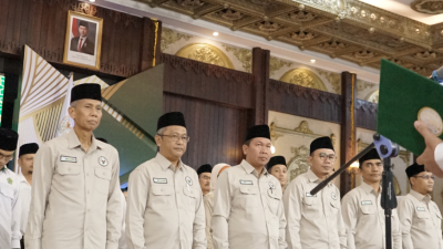 Suasana pelantikan Pengurus BWI Kalbar 2024–2027 di Pendopo Gubernur Kalbar yang turut dihadiri Dirut Bank Kalbar. (Dok. Instagram/@bankkalbar_official)