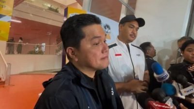 Ketua Umum PSSI Erick Thohir, usai pertandingan Indonesia vs Vietnam pada final Piala AFF U-23 2025