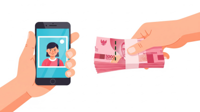 Ilustrasi-Tangan memberikan uang dan memegang ponsel menggambarkan aksi pemerasan melalui ancaman digital. (Dok. Ilustrasi/Faktakalbar.id)