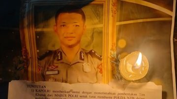 Brigadir Muhammad Nurhadi yang tewas karena penganiayaan oleh dua orang atasannya di Mapolda NTB, di Gili Trawangan, Lombok Utara, 16 April 2025. (Dok. Istimewa)