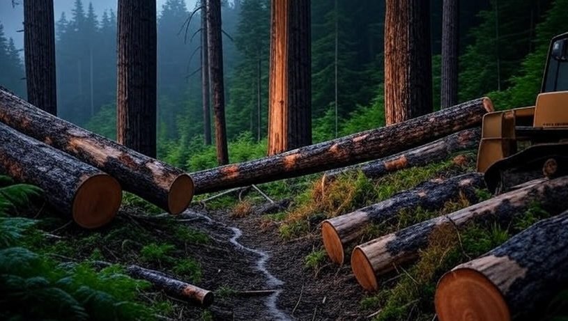 "Gakkum KLHK tangkap Direktur dan Komisaris PT Boma Resources di Ketapang terkait pembalakan liar. "