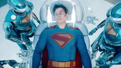 David Corenswet tampil perdana sebagai Superman dalam film arahan James Gunn yang tayang perdana 9 Juli 2025. (Dok. DC Studios)
