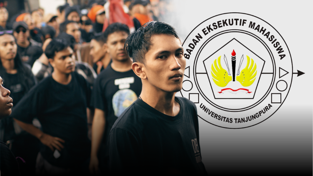Presiden Mahasiswa BEM KBM Untan, Muhammad Najmi Ramadhan, menyampaikan sikap resmi penarikan diri dari Aliansi BEM SI Kerakyatan. (Dok. faktakalbar.id)