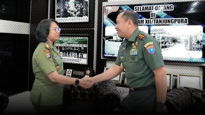 Pangdam XII/Tpr dan Kepala BKSDA Kalbar bahas kerja sama pelestarian lingkungan di Makodam. (Dok. HO/Faktakalbar.id)