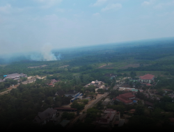 Kepala BNPB Tinjau Langsung Pemadaman Karhutla di Rokan Hulu