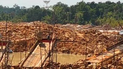 Polsek dan Koramil Toho Cek Lokasi PETI di Lahan PT AHAL