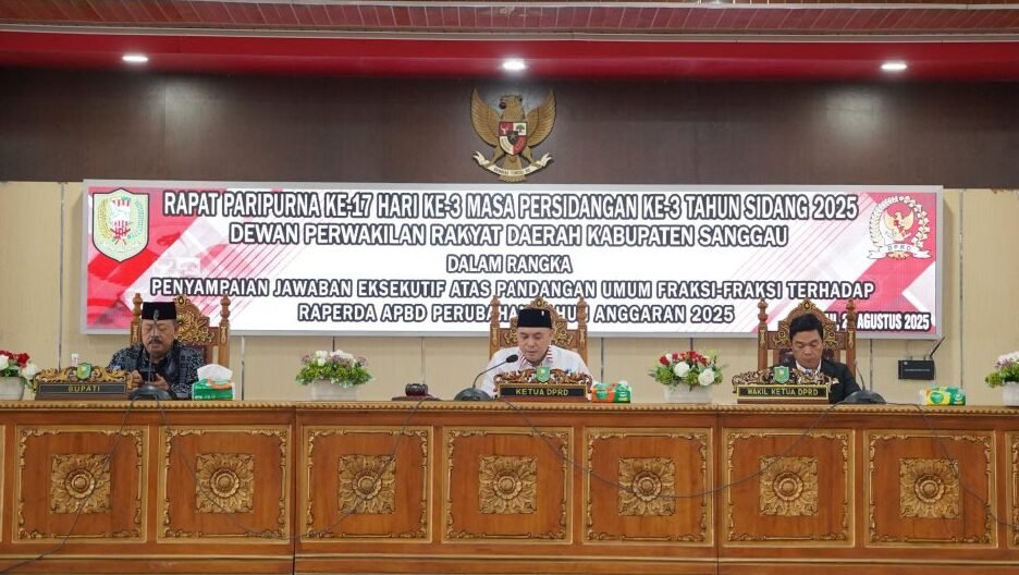 Sidang paripurna di Gedung DPRD Sanggau, Jumat (22/8/2025). (Dok. Diskominfo Sanggau)