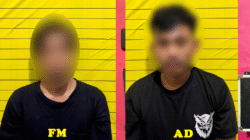 kedua terduga pengedar sabu, FM dan AD, yang berhasil diamankan oleh Polres Sanggau dalam operasi penindakan di Kecamatan Kapuas.