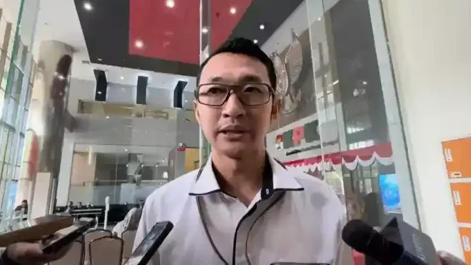 Juru Bicara Komisi Pemberantasan Korupsi Budi Prasetyo saat ditemui awak media di Gedung Merah Putih KPK, Jakarta Selatan. (Dok .Ist)