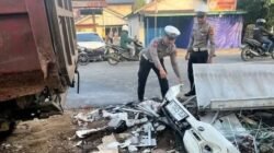 Kondisi di lokasi kejadian tempat seorang pejalan kaki, Maimunah (46), meninggal dunia setelah ditabrak mobil di Jalan Adisucipto, Kubu Raya, Kamis (7/8/2025) pagi.