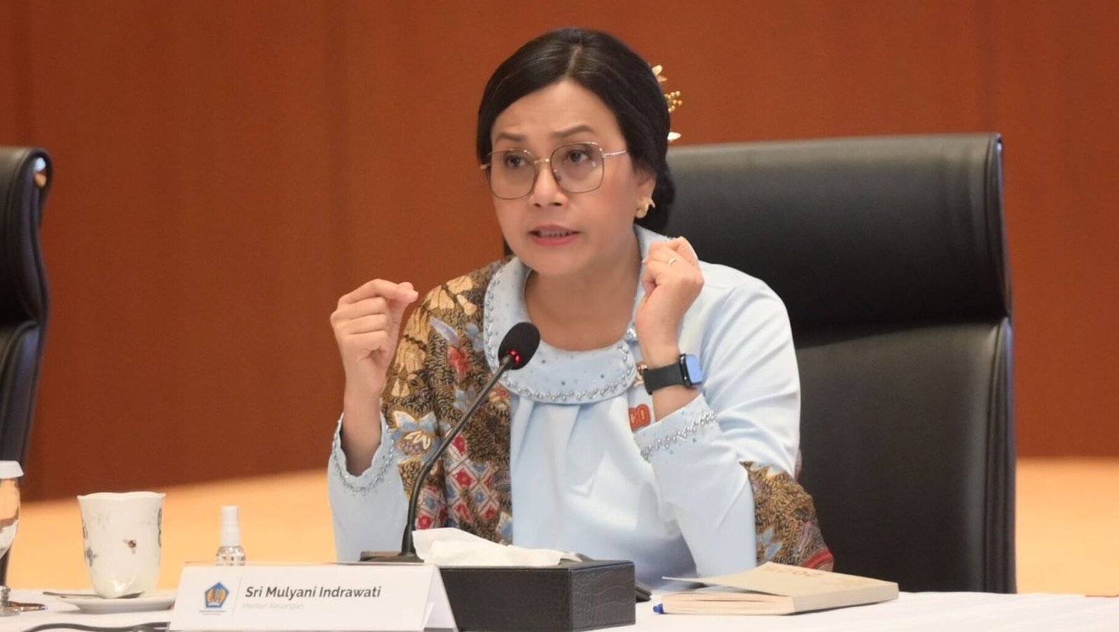 Menteri Keuangan Sri Mulyani dalam sidang RAPBN & Nota Keuangan Tahun Anggaran 2026 di Aula Chakti Budhi Bhakti. (Dok. Kementrian Keuangan)