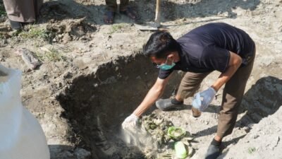 Pemusnahan barang bukti burung impor ilegal. (Dok. Bea Cukai Langsa)