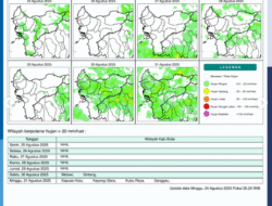 Cuaca Kalbar Hari Ini 25 Agustus 2025: BMKG Ingatkan Waspada Karhutla di Tengah Dominasi Cuaca Cerah Berawan